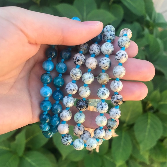 Handmade 108 Bead Intuition Mala Necklace - Picture 7 of 8